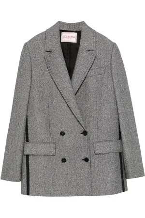 Iceberg Double-breasted herringbone blazer