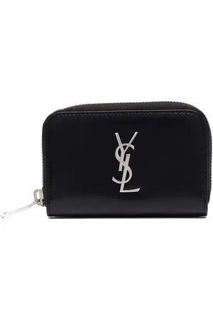 Saint Laurent YSL logo zipped purse