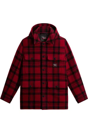 Woolrich Plaid hooded jacket