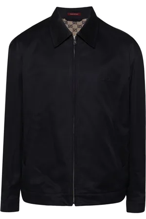 Gucci Logo-embossed twill shirt jacket