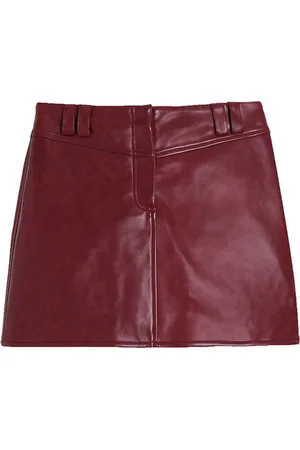 Apparis Faux-leather mini skirt