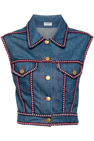 CHANEL 1990-2000s sleeveless vest jacket