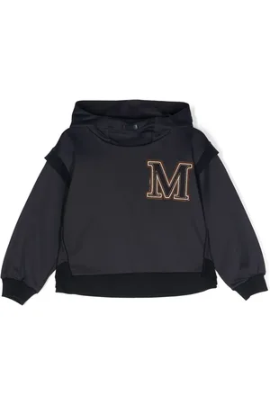 MONNALISA Logo-patch layered hoodie