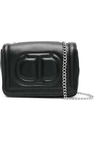 Twin-Set Embossed-logo shoulder bag