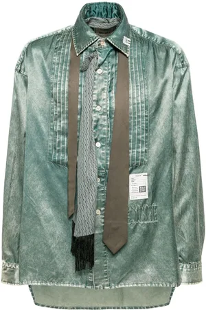 Maison Mihara Yasuhiro Logo-patch shirt