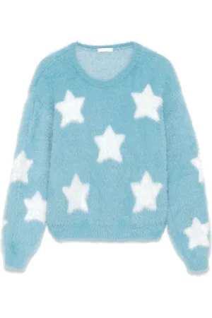 MISS GRANT Star-jacquard sweater