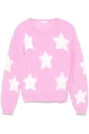 MISS GRANT Star-jacquard sweater