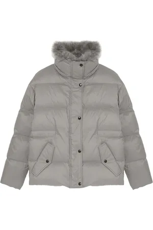 YVES SALOMON Faux-fur trimmed puffer jacket