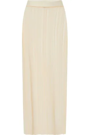 ROSETTA GETTY Sheer plissé skirt