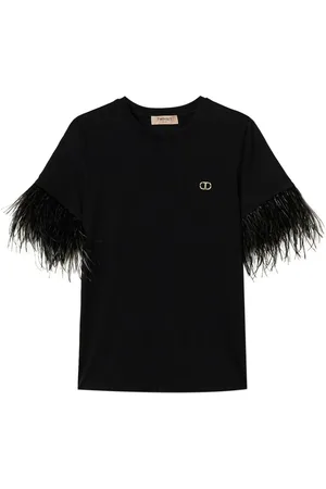 Twin-Set Feather-detailing T-shirt