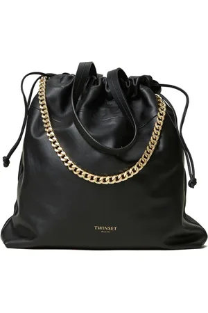 Twin-Set Logo-stamp bucket bag