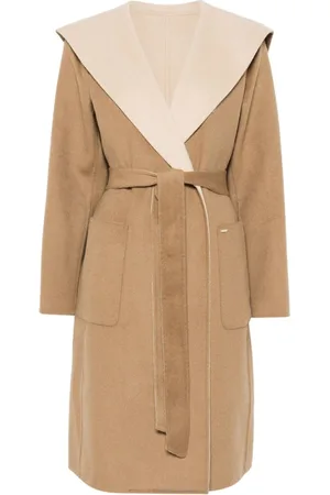 Michael Kors Two-tone hooded coat