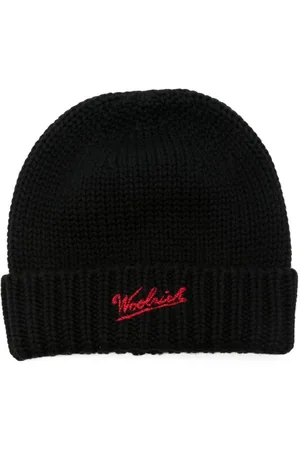 Woolrich Logo-embroidered virgin wool beanie hat