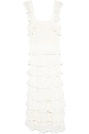 ZIMMERMANN Kaleidoscope ruffled midi dress
