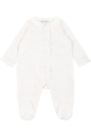 Emporio Armani Logo-print cotton babygrow set