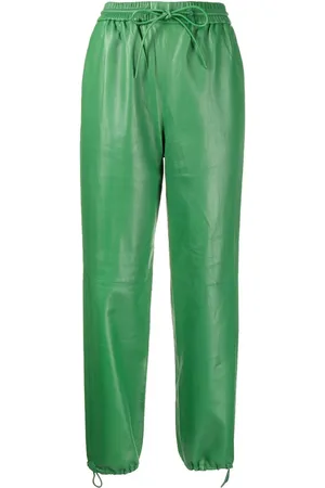 YVES SALOMON Elasticated drawstring-waistband trousers