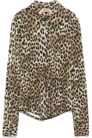 Nº21 Leopard-print blouse