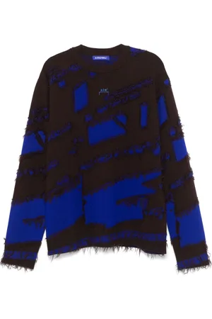 A-cold-wall* Frontage-knit crew neck sweater
