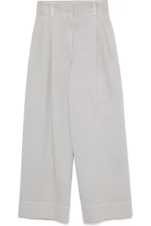 PESERICO SIGN Pleated palazzo pants