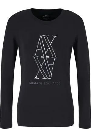 Armani Exchange Rhinestone-embellished logo t-shirt