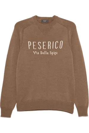 PESERICO SIGN Logo-jacquard sweater