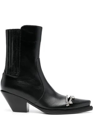 AREA Crystal-embellished 55mm boots