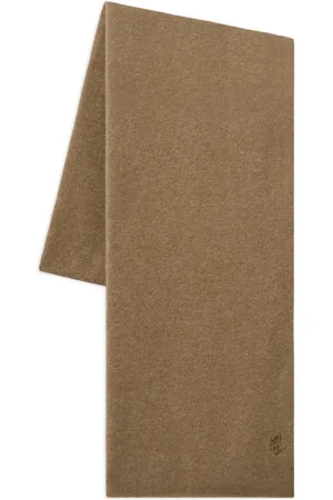 PRINGLE OF SCOTLAND Logo-embroidered cashmere scarf