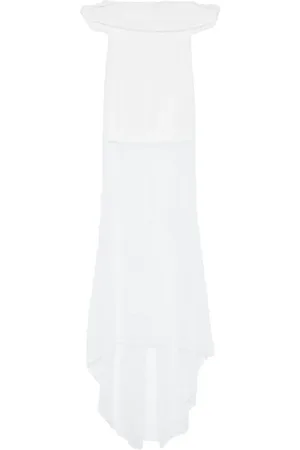 GIUSEPPE DI MORABITO Off-shoulder lace maxi dress