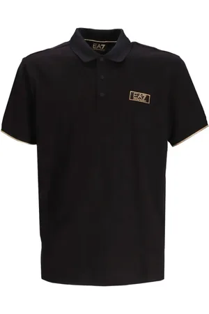 EA7 Logo patch polo shirt