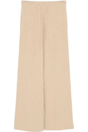 YVES SALOMON Knitted wide-leg trousers