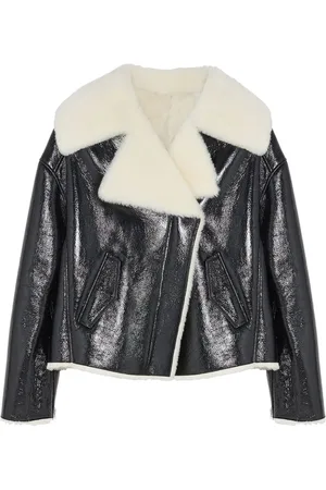 YVES SALOMON Shearling-lining biker jacket