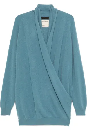 Frenckenberger Crossover-neck sweater