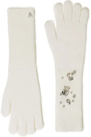 Twin-Set Embroidered knitted gloves