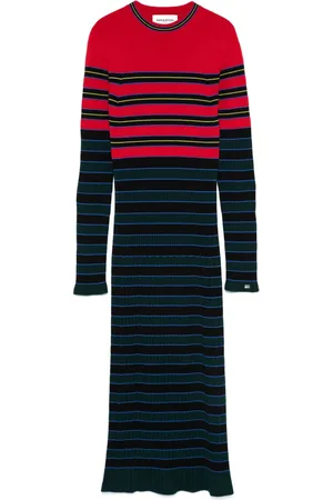 Sonia by Sonia Rykiel Striped knitted midi dress