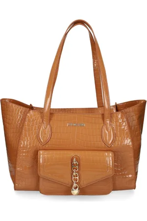 Moschino Embossed crocodile shoulder bag