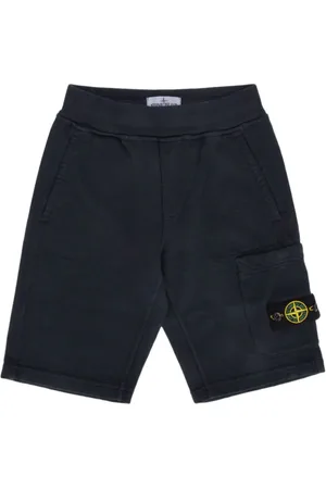 Stone Island Compass-badge cotton track shorts
