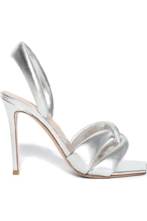 Gianvito Rossi Metallic leather sandals