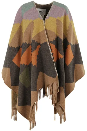 Bazar Deluxe Patterned-intarsia cape