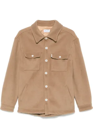 Family First Brushed-effect shirt jacket