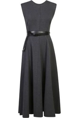 Norma Kamali Belted midi dress