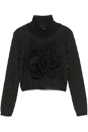 Balmain Floral-appliqué sweater