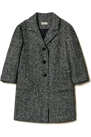 Twin-Set Chevron knit coat