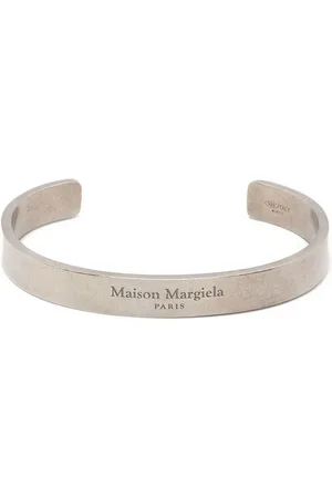 Maison Margiela Logo-engraved cuff bracelet