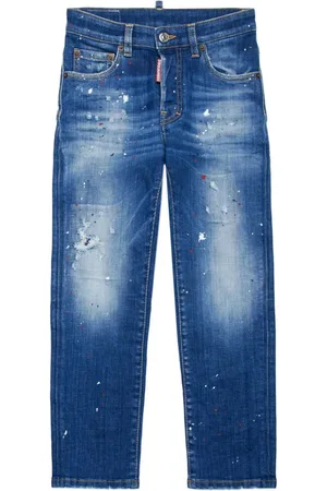 Dsquared2 Distressed paint-splattered jeans