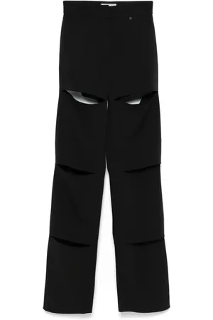 NISSA Cut out-detail trousers