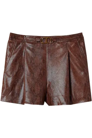 Twin-Set Lizard-skin shorts
