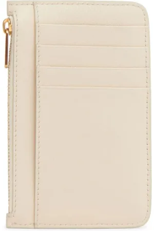 Mansur Gavriel Logo-stamp zipped card holder