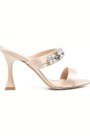 Manolo Blahnik Persan 90mm satin mules