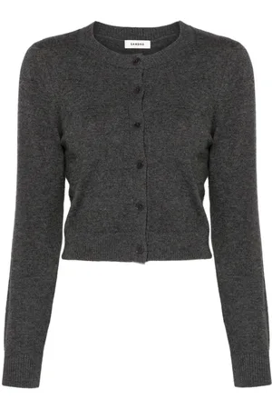 Sandro Logo-plaque cropped cardigan