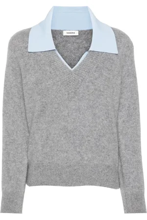 Sandro Layered-effect wool jumper